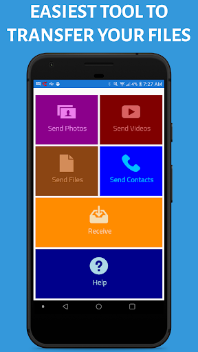 Android application Contact & File Transfer screenshort
