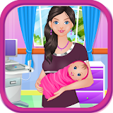 Baby birth girls games icon