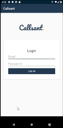 Android application Callsant screenshort