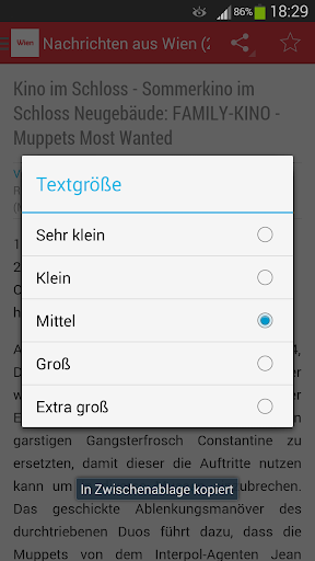 Wien Nachrichten Screen 3