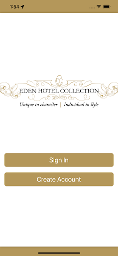 Android application The Eden Hotel Collection screenshort