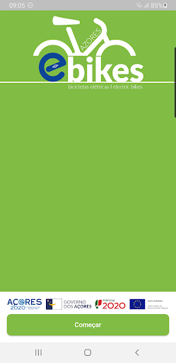 Android application E-Bike Azores screenshort
