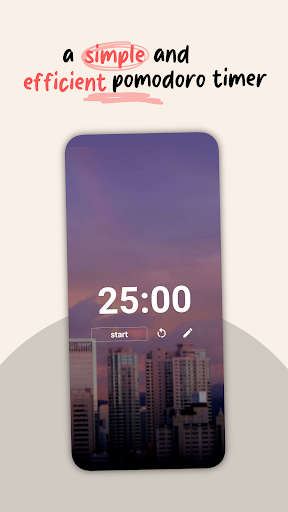 Android application Simple Pomodoro screenshort