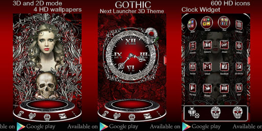 Gothic Romance Go Locker Theme Screen 3