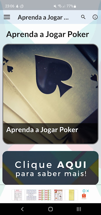 Aprenda a Jogar Poker - 3.0.0 - (Android)