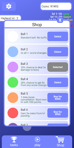 Merge circles +- offline game Screen 2