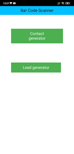 Barcode Scanner Screen 2