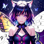 Cover Image of ดาวน์โหลด Butterfly Girl Color by Number  APK