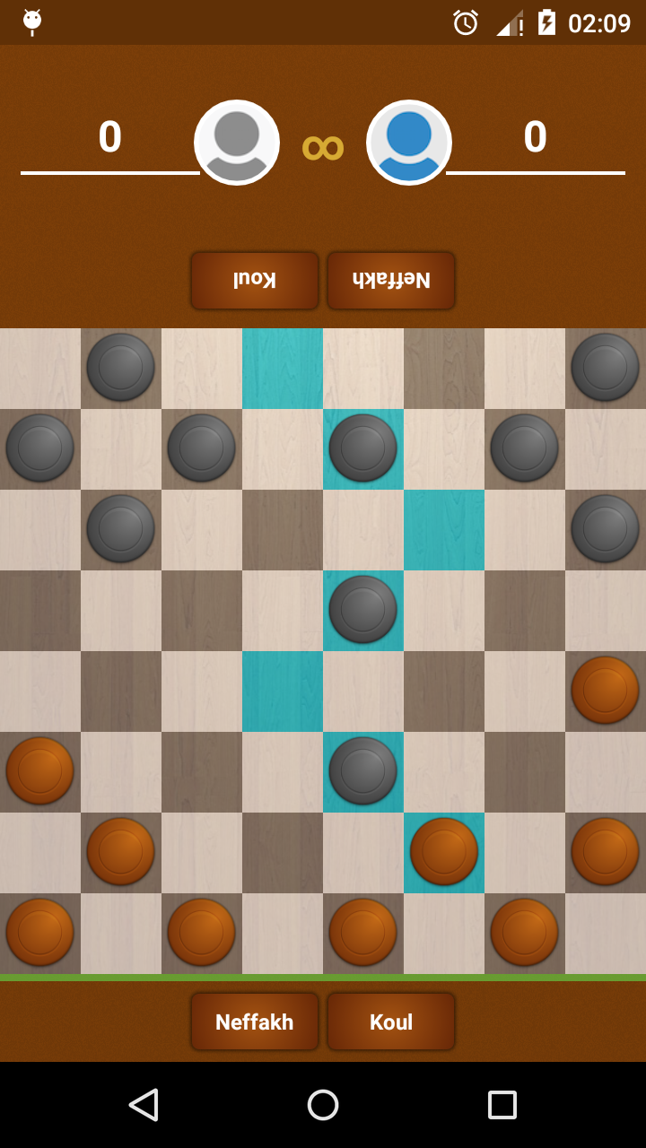 Android application Checkers Game screenshort