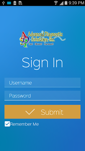 Android application ADSI screenshort