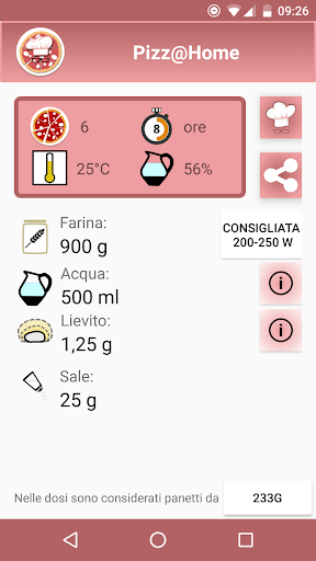 Pizz@Home Screen 2