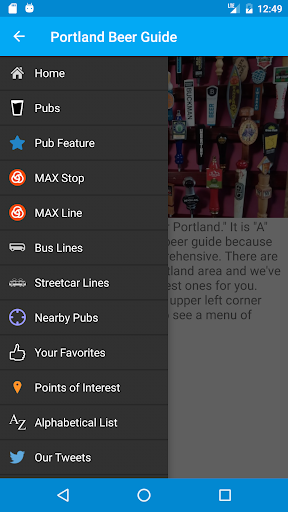 Android application Beer Guide Portland screenshort