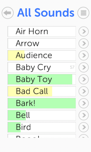 Android application Sound Effects screenshort
