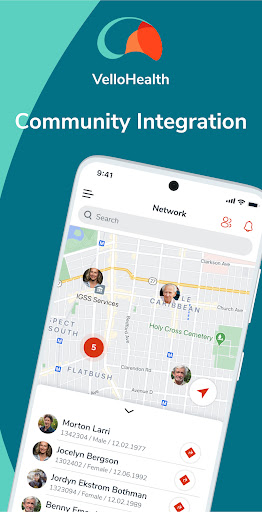 Android application VelloHealth VCP screenshort