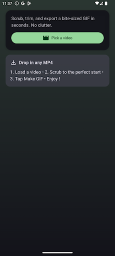 Vid2Gif - Convert vids to GIF ekran görüntüsü
