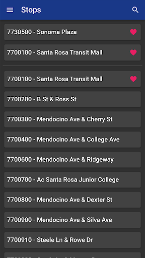 Sonoma County Transit Screen 3
