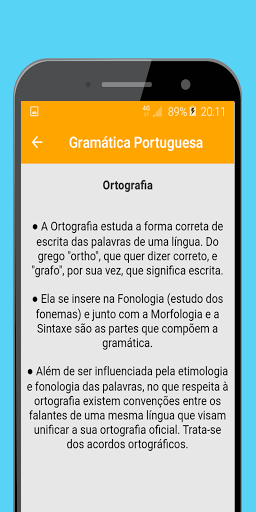 Portuguese Grammar Basic Screen 3