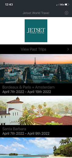Android application JETSET World Travel screenshort