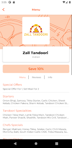 Zall Tandoori BS3 Screen 2