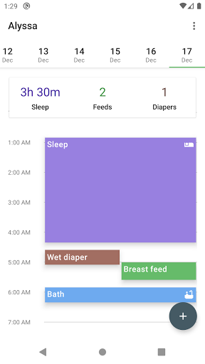 BabyTracker - baby feeding/diaper/sleep recording