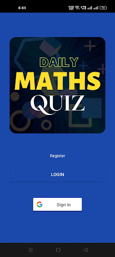 Android application Daily Maths Quiz screenshort