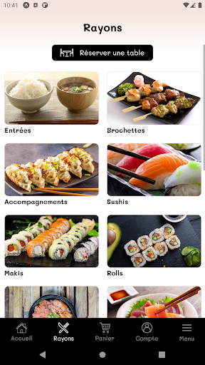 Android application Sushi Koyo screenshort