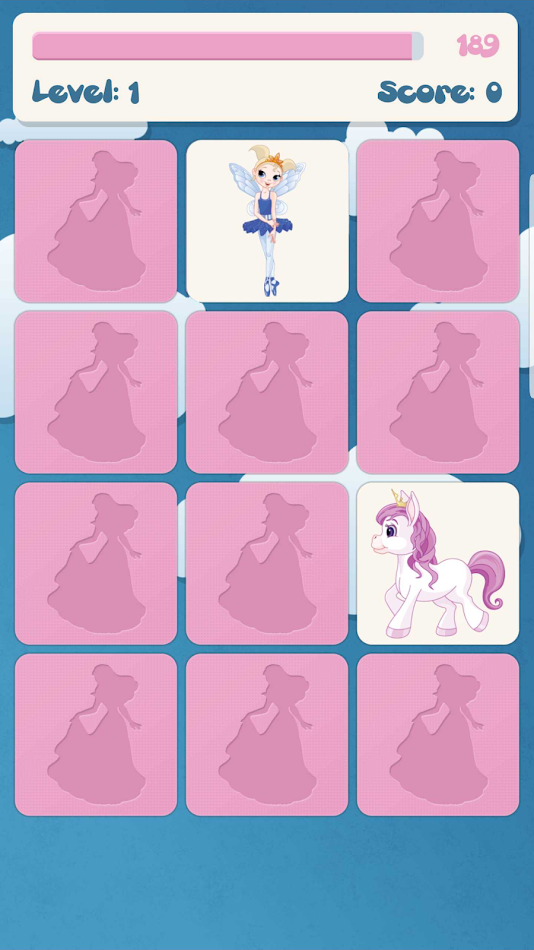 #3. Princess memory game for kids (Android) Ved: Nutty Face s.r.o.