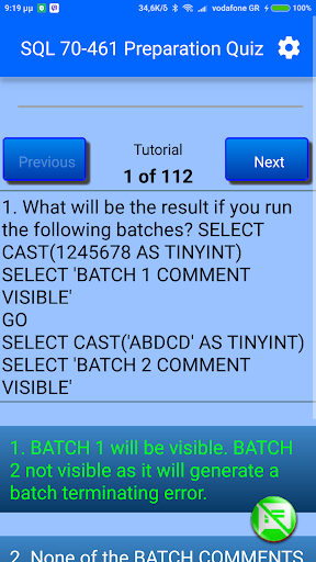 SQL 70-461 Preparation Exam