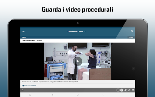 Screenshot of Manuale MSD Professionisti