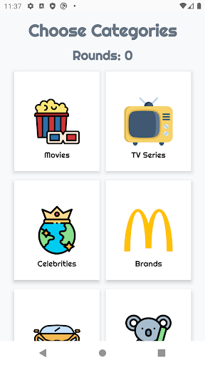 Charades Word Party Heads Up Screen 2