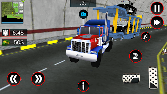 Police Car truck sim transport