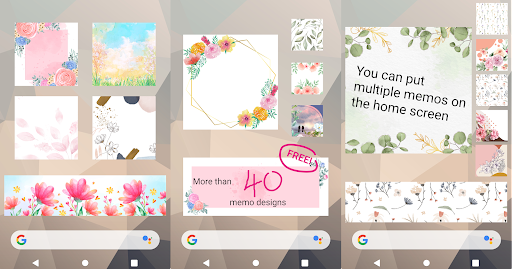 Android application Sticky Memo Notepad Spring screenshort