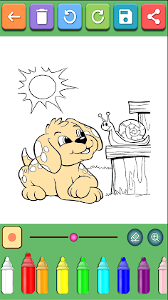 Paw Dog Coloring Book - Screenshot 2