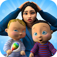 Pregnant Mom and Twin baby–New born baby Care Game