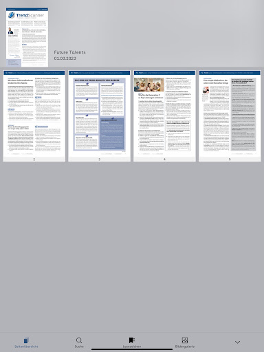 Die Trend-App Screen 2