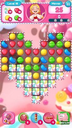 おいしいキャンディ爆弾 - マッチ3パズルゲームのおすすめ画像2