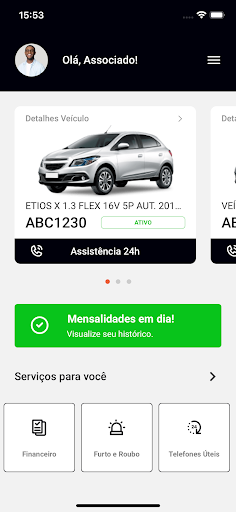 Android application Lidere Proteção Veicular screenshort
