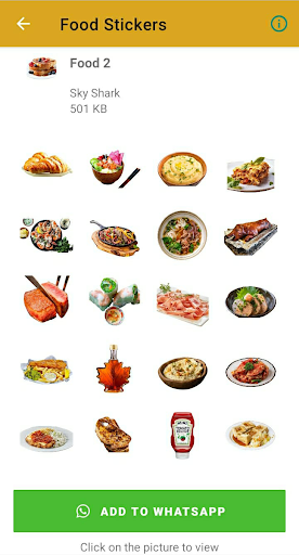 Food Stickers for WhatsApp Screen 3