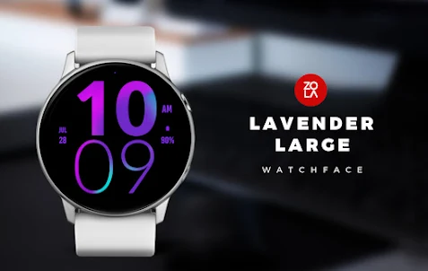 Lavender Large Watch Face