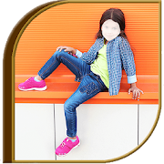 Baby Girls  Jeans Selfie  Icon
