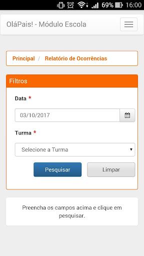 Olá Pais (Escola) Screen 3