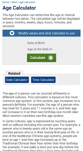 Age Calculator