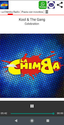 Android application La Chimba Radio screenshort