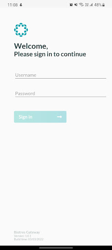 Biotres Gateway Screen 2