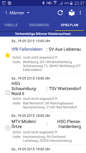 VfB Fallersleben Handball Screen 2