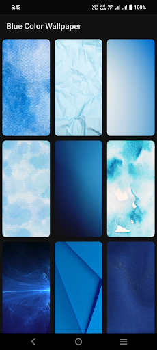 Blue Color Wallpaper Screen 3