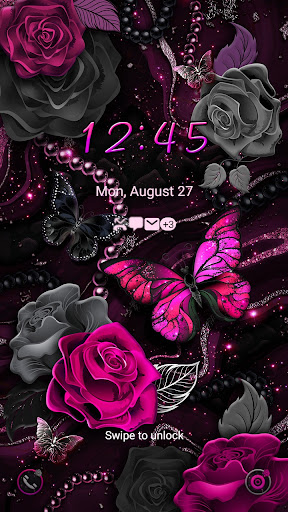 Black Pink Marble - Wallpaper Screen 2