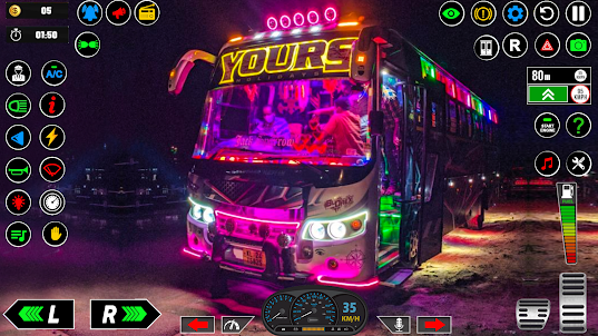 Jogo de ônibus real: ônibus 3d