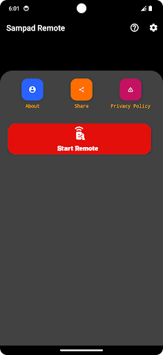 Android application Remote for Sampad DVB screenshort