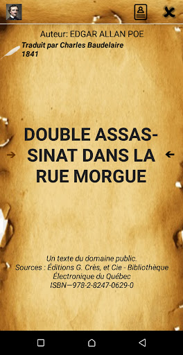 Android application Double Assassinat dans la Rue screenshort